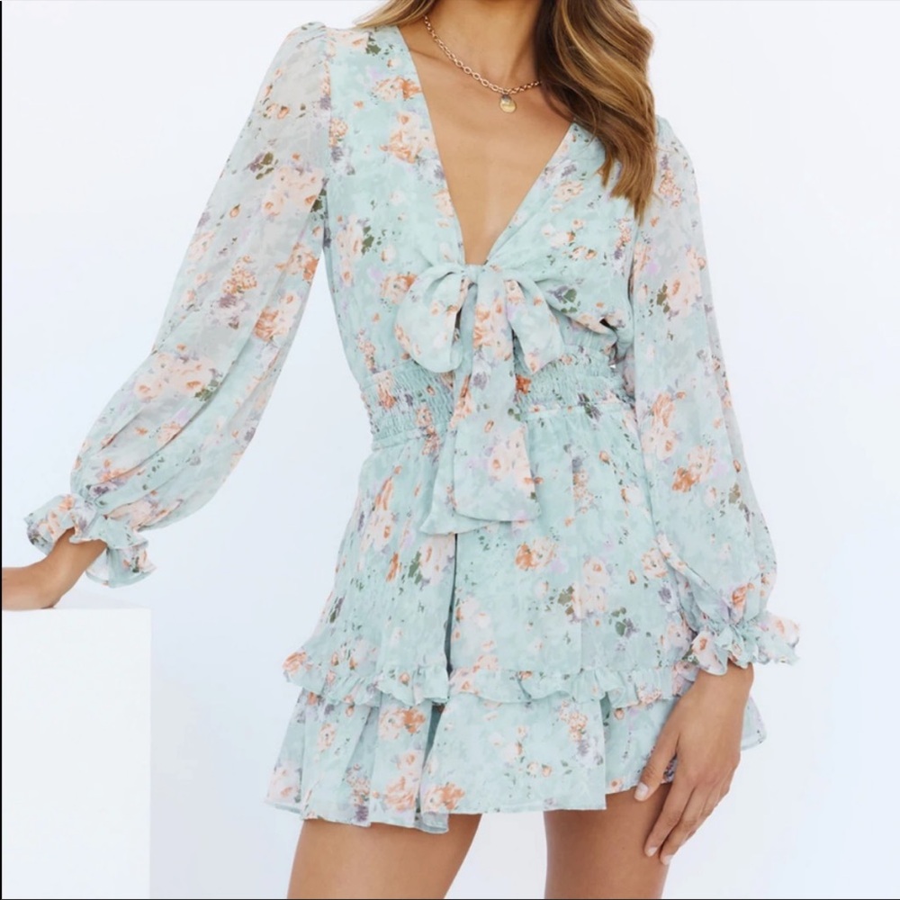 Hello Molly Crystal Skies Floral Dress - Picture 1 of 5